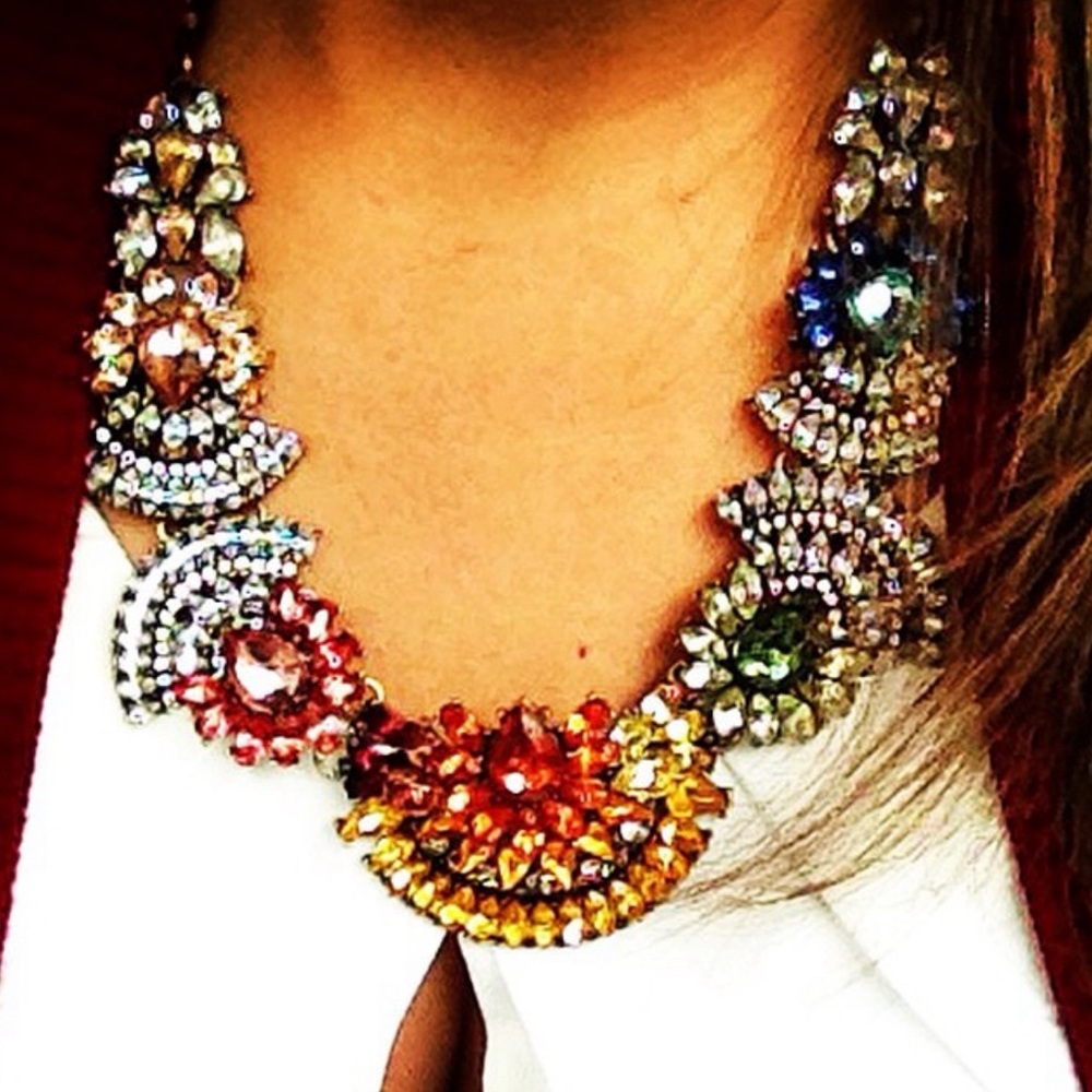 Rainbow BaubleBar Statement Necklace
